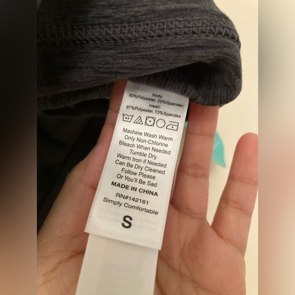 LuLaRoe Rise Invincible Sports Bra - dark heather grey, sz S. - Picture 8 of 12